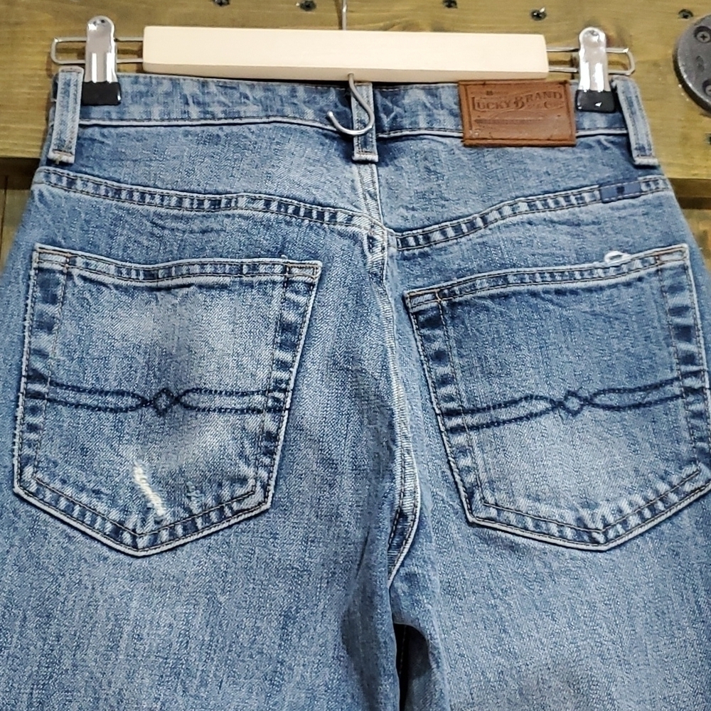 RARE LUCKY BRAND LUCKY PINS JEANS WOMENS SIZE 00 BUTTONS DOWN FRONT HIGH WAIST - Picture 5 of 7